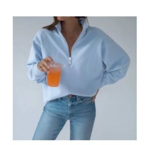 AYR The Zip, size XS, light blue